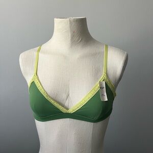 Aerie Green and Yellow Women's Bralette